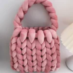 Coarse wool hand woven bag - Image 3