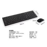 Neutral K02 ultra-thin chocolate wireless keyboard and mouse set notebook wireless key mouse computer accessories wholesale - Image 3