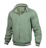 New Add Cotton Fashion Casual Jacket Men Amazon Factory Outlet Spring Autumn Sports Solid Color Jacket Men's - Image 4