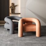 Single sofa chair light luxury leisure net red chair living room Nordic single chair bedroom simple balcony lazy sofa - Image 2