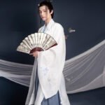 Traditional Hanfu men's cardigan pleated skirt suit - Image 2