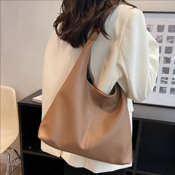 Cross-border shoulder tote bag large capacity foreign style handbag bag women's 2025 new fashion simple casual armpit bag