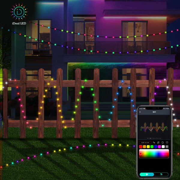 [Free shipping] Ideal LED Bluetooth Symphony Leather String Light String Christmas and Halloween Day Decorative Copper String Light String