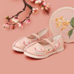 Girls' Hanfu Lotus Embroidery Shoes - Image 3