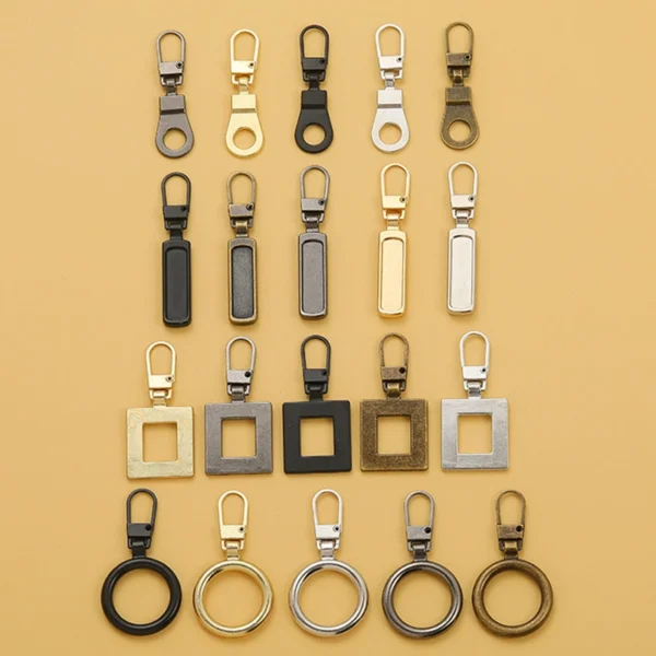 Removable zipper head box schoolbag coat clothes shoes and boots tool-free replacement zipper pendant zipper head pull tab