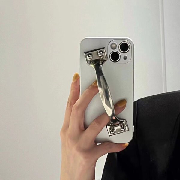 Xiaohongshu same spoof door handle for iPhone13ProMax Apple 12 mobile phone shell 11/XS/XR/8 tide