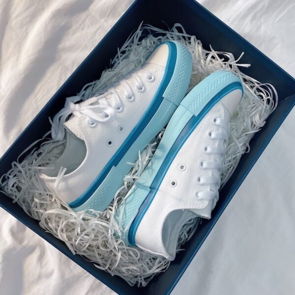 Pull back Japanese small white shoes ins canvas shoes female students 2022 spring and autumn Korean version of Harajuku style all-match sneakers