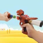 Douyin hot selling dinosaur air-powered gun soft bullet gun light music outdoor shooting parent-child battle EVA soft bullet - Image 2