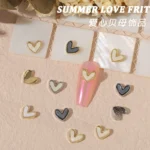 Net red manicure small fragrant wind jewelry love bunny new bow camellia dripping oil nail decoration stickers - Image 2