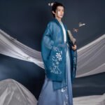 Traditional Hanfu long-sleeved elegant gown
