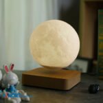 Table Lamp Atmosphere Bedside Lamp Creative Gift Light Luxury Craft Night Lamp Maglev Moon Lamp Mid-Autumn Festival Gift - Image 2