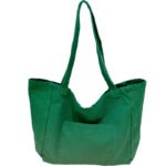 Muye Leather Goods 2022 Summer Fashion New Solid Color Washed Canvas Bag Large Capacity Ladies One Shoulder Canvas Bag - Image 5