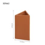 Nordic Triangular Art Ceramic Vase Ornament Living Room Dried Flower Flower Arranger Creative Home Entrance Table Decoration - Image 9