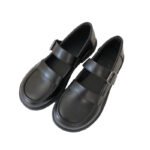 Basic small leather shoes, Japanese schoolgirls, all-match British skirts, jk uniforms, cute soft girls, Mary Jane shoes - Image 5