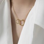 Ins minimalist irregular double ring necklace - Image 4