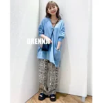 10% off free shipping cost-effective 4-color NA pattern trousers loose plaid casual pants Japanese women's summer new style C - Image 4