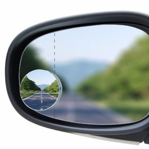 Car rearview mirror small round mirror 360 degree reversing mirror blind spot mirror universal rain eyebrow cover