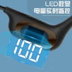 Air bone conduction Bluetooth headset 2022 new subwoofer sports neck-mounted ultra-long battery life mobile phone universal - Image 2