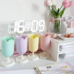 ins girl heart petal pen holder student dormitory storage bucket room decoration desktop storage creative small ornaments