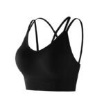 Thin shoulder strap sports underwear female shockproof cross beautiful back bra running fitness vest bra bra integrated cup - Image 5