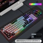 Li Magnesium GTX300 double spell keycap character luminous keyboard mouse set suspension manipulator feel key mouse set - Image 8
