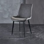 Nordic dining chair Italian minimalist net red home chair modern minimalist small apartment chair restaurant carbon steel chair - Image 3