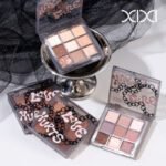 XIXI velvet lychee store nine-color eyeshadow palette brown matte pearlescent student eyeshadow plate multi-use beauty wholesale - Image 4