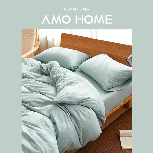 Three-piece cotton and Japanese-style knitted spring cotton bed in Xinjiang