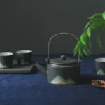 Hand-painted ceramic tea set - Image 4