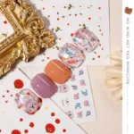 Rabbit Flower Smiley Face Decoration Small Pattern Nail Art Sticker - Image 4