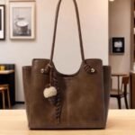 Three-fold tote oversized bag women's autumn and winter textured commuter handbag shoulder bag 2025 new