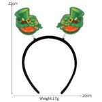 2023 New Irish Festival Green Lucky Headband Headgear St. Patrick's Day Dress Up Shamrock Headband - Image 3