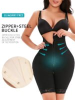 Cross-border TOPMELON popular high-waisted breasted zipper long non-slip waistband waist waist hip pants D1611 - Image 2