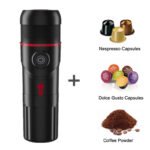 Portable Italian capsule coffee machine multi-functional small home outdoor car heating espresso capsule