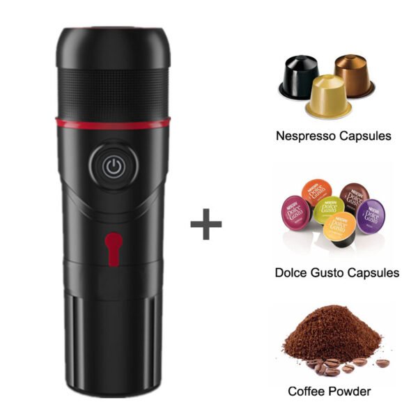 Portable Italian capsule coffee machine multi-functional small home outdoor car heating espresso capsule