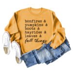 Independent Station Foreign Trade Cross-border Bonfires pumpkins European and American Fashion Thanksgiving Letters Long Sleeve Sweater Women - Image 6