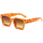 2025 new European and American thick-framed sunglasses, trendy square-frame foreign trade glasses, personalized cross-border large-frame sunglasses - Image 2