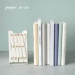 Simple metal telescopic book stand for students with desktop book clip book by book baffle simple folding bookshelf simple stand book shelf high school student desk book book storage rack - Image 4