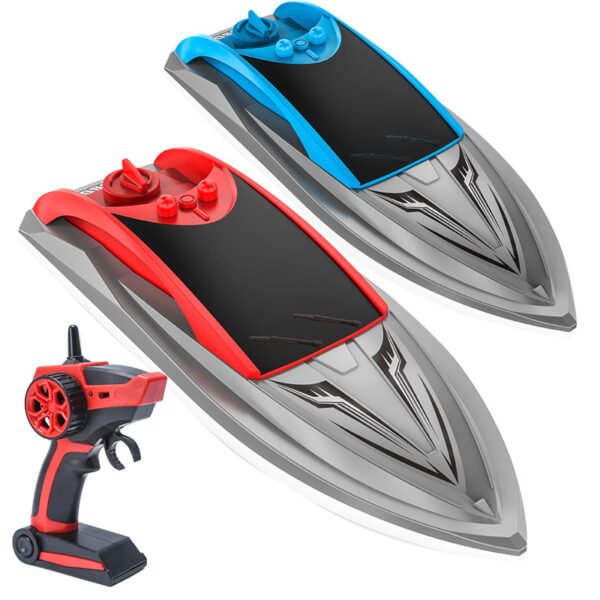 Cross-border water high-speed wireless boat remote control speedboat 2.4G frequency electric lithium battery long battery life children's toy boat