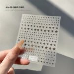 Aha dream big and small stars cute manicure stickers crescent moon starburst Japanese gold and silver black and white nail stickers decorations - Image 9