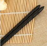 Japanese chopsticks Korean tableware non-slip high temperature resistant simple black Japanese cooking chopsticks alloy chopsticks wholesale - Image 8