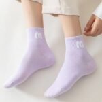 Socks women's mid-leg sports socks anti-odor casual autumn and winter Korean cotton women's cotton socks sweat-absorbing and odor-proof socks - Image 4