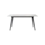 Nordic minimalist slate dining table home living room small apartment rectangular dining table slate 4-6 people dining table and chair combination - Image 5
