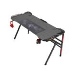 Manufacturers cross-border RGB carbon fiber atmosphere light gaming table Internet cafe home office computer table foreign trade game table
