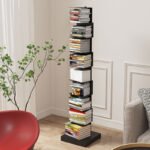 Nordic invisible bookshelf wrought iron multi-layer corner tree-shaped shelf cream style personalized bookcase creative suspension storage - Image 2