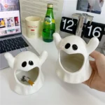 Creative ghost ceramic ashtray - Image 5