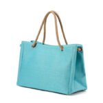 2023 new Japanese ins cotton and linen coarse cloth portable tote bag female simple large-capacity canvas bag trendy shoulder bag - Image 7