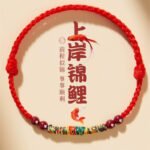 New Year's koi bracelet female cinnabar natal year landing good luck bracelet hand-woven anklet couple bracelet for men