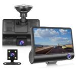 Driving recorder HD night vision car inside and outside three-lens recording DASH CAM cross-border DVR car recorder