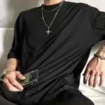 Vintage design diamond inlaid star universe necklace - Image 2